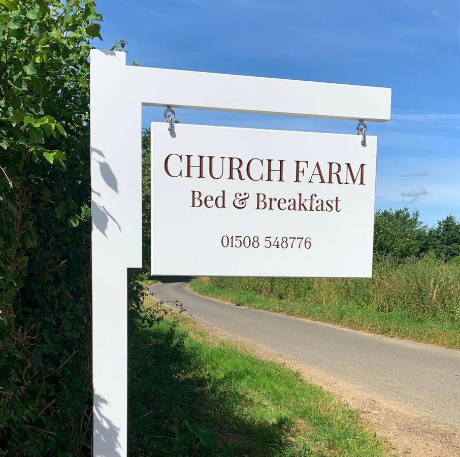 Bed and Breakfast Church Farm Thurlton Exterior foto